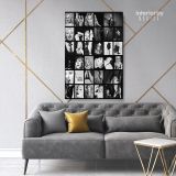 Modanna 80s Albums Collage Print Poster in Canvas Rolled Canvas - Image 7