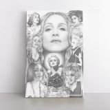 Modanna Art Work Collage Print Poster in Canvas Rolled Canvas - Image 2