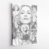 Modanna Art Work Collage Print Poster in Canvas Rolled Canvas - Image 4