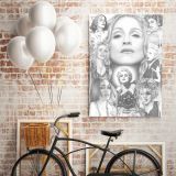 Modanna Art Work Collage Print Poster in Canvas Rolled Canvas - Image 6