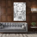 Modanna Art Work Collage Print Poster in Canvas Rolled Canvas - Image 7