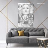 Modanna Art Work Collage Print Poster in Canvas Rolled Canvas - Image 5