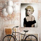Modanna Young Print Poster in Canvas Rolled Canvas Madonna Young Sexy Pop Singer Art - Image 6