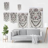 White Tiger Canvas Wild Animals Photography Canvas Wall Art - Image 7