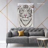 White Tiger Canvas Wild Animals Photography Canvas Wall Art - Image 5