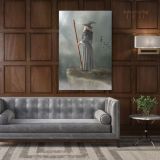 Fantasy Fairytale City Fairytale in Edge of Mountain Canvas Wall Art - Image 6