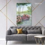 Watercolor Painting Tree Flowers Print on Canvas Wall Art - Image 7