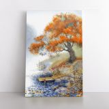 Spring Tree Watercolor Canvas Wall Art - Image 2