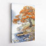 Spring Tree Watercolor Canvas Wall Art - Image 4