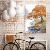 Spring Tree Watercolor Canvas Wall Art - Image 5