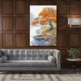 Spring Tree Watercolor Canvas Wall Art - Image 6