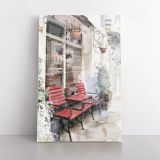 Watercolor Painting City Canvas Wall Art - Image 2