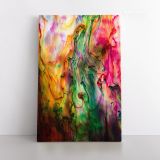 Acrylic Colors And Ink In Water Canvas Wall Art - Image 2