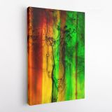 Abstract Canvas Acrylic Colors And Ink In Water Canvas Wall Art - Image 4