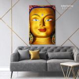 Eye of Lord Maitreya Buddha Modern Canvas Wall Art - Image 3