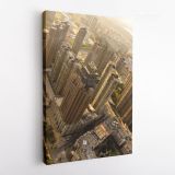 Portrait Photography City Building Background Canvas Wall Art