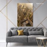 Portrait Photography City Building Background Canvas Wall Art - Image 6