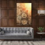 Portrait Modern Canvas Photography Clock Building Canvas Wall Art - Image 5