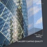 Portrait Great Britain London Swiss Re Tower Canvas Wall Art - Image 7