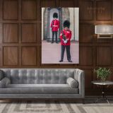Royal Guard at Buckingham Palace Portrait Canvas Wall Art - Image 3
