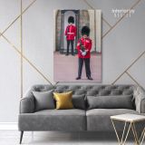 Royal Guard at Buckingham Palace Portrait Canvas Wall Art - Image 5