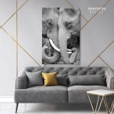 Animals wall art Elephant Baby Posters Print Framed - Roll Canvas Wall Art - Image 6