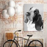 Cute Dog Portrait Pet Dog Canvas Wall Art - Image 5