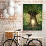 Mystic Fairy Tree of Life Enchanted Forest Mystical Lights Digital Posters Canvas Wall Art - Image 5