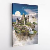 Sky Castle Blank Mystic Fairy Fantasy Posters Canvas Wall Art - Image 4