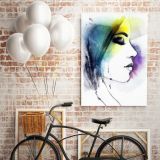 Creative Modern Women Watercolor Painting Posters Print Canvas with Frame - Image 5