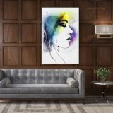 Creative Modern Women Watercolor Painting Posters Print Canvas with Frame - Image 6