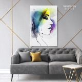 Creative Modern Women Watercolor Painting Posters Print Canvas with Frame - Image 7