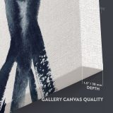 Modern Women Watercolor Painting Posters Print Black and White Canvas with Frame - Image 8