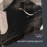 Black and White Modern Women with Smoke Watercolor Painting Posters Print Canvas - Image 8