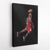 Michael Jordan Poster Basketball Canvas Wall Art - Image 3