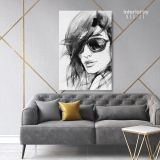 Black And White Creative Modern Women Watercolor Painting Posters Print Canvas - Image 7