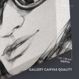 Black And White Creative Modern Women Watercolor Painting Posters Print Canvas - Image 8