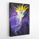Bird Psittacidae Parrot Print Canvas with Frame - Image 4