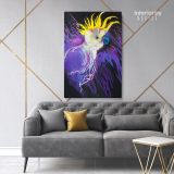 Bird Psittacidae Parrot Print Canvas with Frame - Image 7