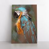 Bird Psittacidae Parrot Original Pastel Painting Posters Print Framed Canvas - Image 2