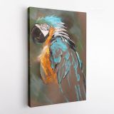 Bird Psittacidae Parrot Original Pastel Painting Posters Print Framed Canvas - Image 4