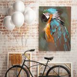 Bird Psittacidae Parrot Original Pastel Painting Posters Print Framed Canvas - Image 5