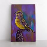 Original Birds Psittacidae Pastel Painting Posters Print Canvas with Frame - Image 2