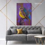 Original Birds Psittacidae Pastel Painting Posters Print Canvas with Frame - Image 7