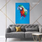 Bird Psittacidae Aratinga Parrot Original Pastel Painting Posters Print Canvas with Frame - Image 7