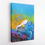 Toads Frog Pastel Original Painting Posters Print Canvas with Framed - Image 4