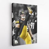 TJ Watt Celebration Steelers Print Poster Canvas Banner Football Fan Kids Wall Decor - Image 4