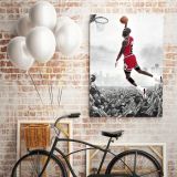 Michael Jordan Last Game Shot Basketball Canvas Wall Art - Image 7
