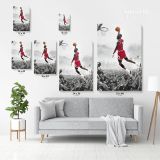 Michael Jordan Last Game Shot Basketball Canvas Wall Art - Image 5