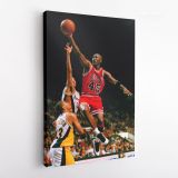 Michael Jordan Basketball Canvas with Frame or Rolled Canvas Kids for Gaming Zone - Image 2